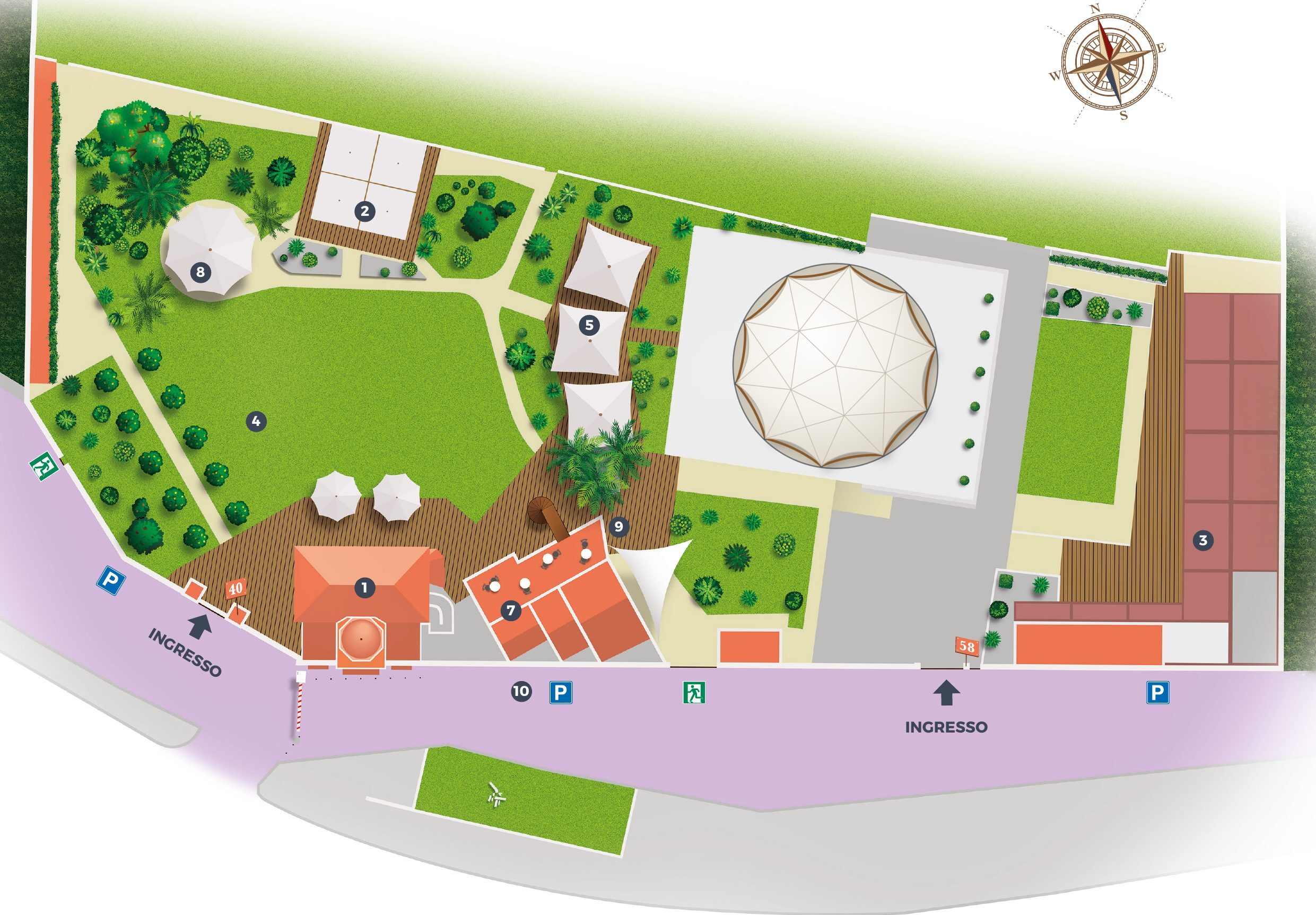 Planimetria dello Stand Florio